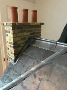 3" Length Staceys 1:12th REAL Lead Miniature Ridge Roofing for Dolls House - Picture 1 of 13