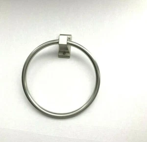 6" Satin Nickel Towel Ring Wall Mounted Sink Bathroom Hardware Accessory RV Boat - Picture 1 of 2