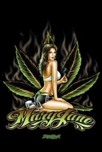 Póster de vida de Mary Jane Thug, varios tamaños - marihuana marihuana marihuana marihuana marihuana marihuana decoración del hogar imagen - Imagen 1 de 5