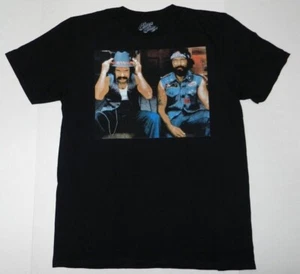 Cheech And Chong Movie Hanging In Porch Black Tee Shirt New - Picture 1 of 1