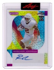 2023 Leaf Vivid Roschon Johnson RC Auto Autograph Bears Card #D 1/1 !!!
