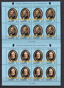 Liberia 1982 SC#912-921 "US Presidents" set of 10 Mini sheet of 10 MNH XF 5 pgs - Picture 1 of 5