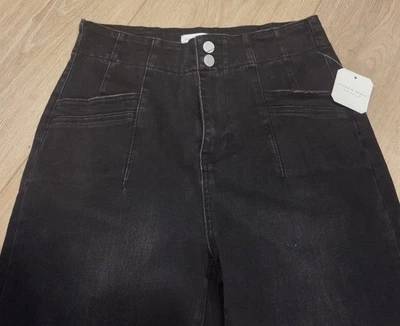 Pantalones de mezclilla para mujer ALTAR'D STATE negros acampanados/campana talla 28 nuevos con etiquetas Foto 1 de 4