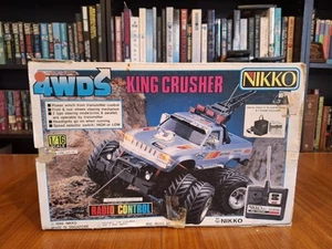 VINTAGE NIKKO KING CRUSHER 4X4 REMOTE CONTROL TRUCK - INCOMPLETE - Picture 1 of 11