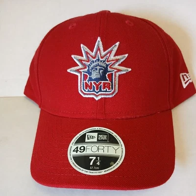 Gorra New York Rangers New Era 49Forty 7 1/4 ajustada por la NHL Foto 1 de 4
