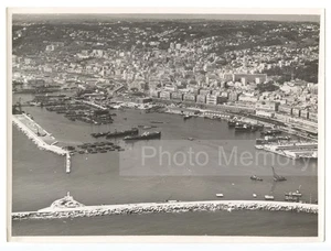 Alger : Port et quartiers voisins, vue aérienne - Photo ancienne Algérie 1935 - Picture 1 of 2