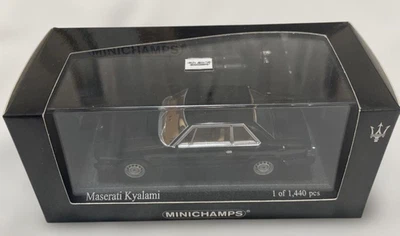 MINICHAMPS Maserati Kyalami 1982 1/43 Scale Black Limited Edition Rare Miniature - Image 1 of 2
