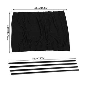 2 X 50s Sun Shade Window Curtain Adjustable SunShade Drape Visor Valance Curtain - Picture 1 of 12