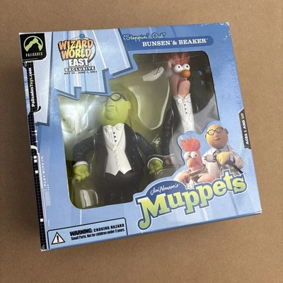 Palisades The Muppets Steppin Out Bunsen Beaker Wizard World 2003 exclusivo nuevo de stock Foto 1 de 4