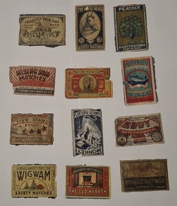 Vintage world Matchbox Labels 12 mixed - used (lot m) - Bild 1 von 1