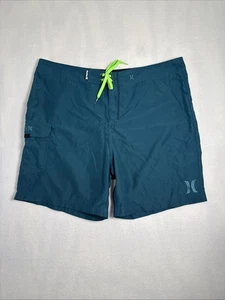 Costume da bagno Hurley adulto 38 verde tavola pantaloncini nuoto uomo - Foto 1 di 8