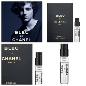 Authentic Bleu De Chanel Eau De Parfum Vial Spray For Men 0.05 Oz Travel Size - Picture 1 of 9