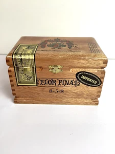 Scatola vuota per sigari in legno Arturo Fuente Flor Fina 8-5-8 Maduro Repubblica Dominicana - Foto 1 di 8