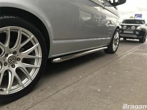 Side Bars - CURVED To Fit Volkswagen Transporter T5 SWB 10 - 15 Stainless Steel - Picture 1 of 8