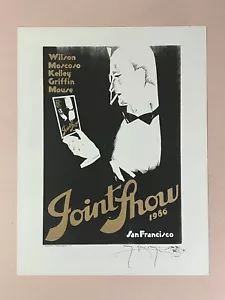 Gemeinsames Showposter von Stanley Mouse ""Druckexperiment"" 1986 Rick Griffin - Bild 1 von 8