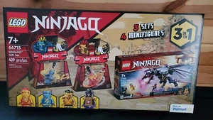 Ninjago Lego 66715 set regalo 3 set 4 minifigure 71742 70688 70690 - Foto 1 di 8