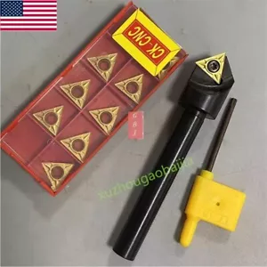 1/2inch Shank Chamfering Tool Bit Turning Tool Holder +TCMT16T304 Carbide Insert - Picture 1 of 9