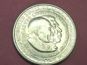 1952 WASHINGTON CARVER COMMEMORATIVE HALF DOLLAR BU - Picture 1 of 2