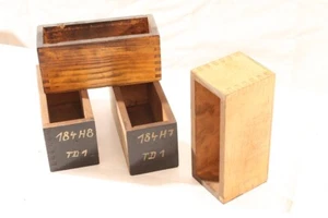 Old Wooden Box 8.5 x 21 x 9.5cm Transport Crate Storage Tool - Picture 1 of 8