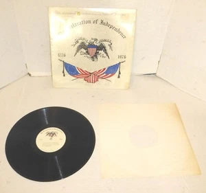 The Declaration of Independence 12" Vinyl LP Historical Productions (1975) - Picture 1 of 6