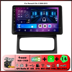 9"Android 14 Autoradio Carplay DAB GPS Navigation BT For Renault Clio 2000-2012 - Bild 1 von 14