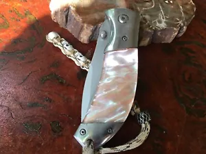Collectable knife abalone shell handle - Picture 1 of 7