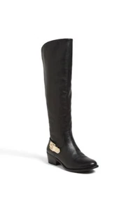 VINCI CAMUTO BEDINA STIVALI DA EQUITAZIONE OTK ALTI FIBBIA ORO FIBBIA US 6.5 I LOVE SHOES - Foto 1 di 8