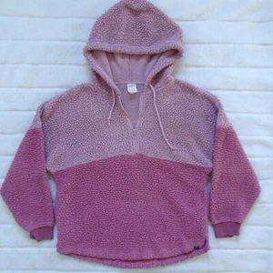 Victoria's Secret Women's Sherpa Half Zip Fleece Pullover Sweatshirt - Picture 1 of 10