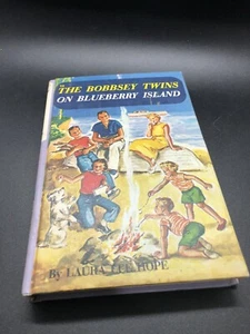 Vintage Book The Bobbsey Twins on Blueberry Island #10 Color Cover Hardback 1959 - Picture 1 of 8