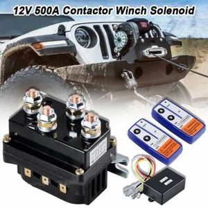 12V Heavy Duty Winch Relay Contactor Solenoid 500A 12000lb For ATV UTV Truck - Picture 1 of 12