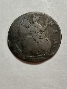 X Rare Old Great Britain King George III Half Penny 1700's Copper England Coin - Picture 1 of 2