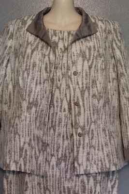 Lafayette 148 Nueva York 2 Piezas Chaqueta Vaina Vestido Traje Conjunto 10 12 Foto 1 de 4