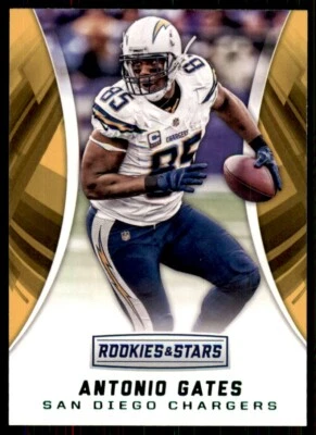 2016 Panini Rookies & Stars Green Foil Antonio Gates San Diego Chargers #45 - Image 1 of 2