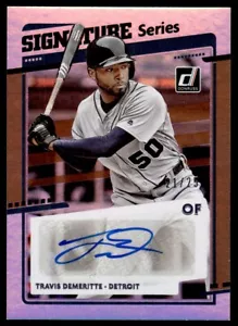 2020 Donruss Signature Series Travis Demeritte Auto Detroit Tigers #SS-TD R38 - Picture 1 of 2