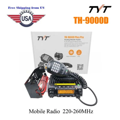 TYT TH-9000D Ham Radio 220-260MHz 60W High Power 200 Channels Mobile Transceiver - Image 1 of 4