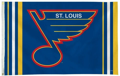 St Louis Blues Flag Banner Retro Logo Design 3x5 Premium Throwback House Hockey Cover