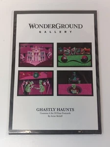 Disney WonderGround Gallery Haunted Mansion Ghastly Haunts Mcbiff 4 Postcard Set - Foto 1 di 3