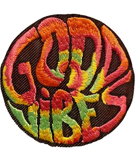 Good Vibes Hippie Peace Groovy Maker 3in Patch Iron / Sew-On - Picture 1 of 3
