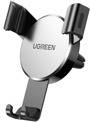 UGREEN Car Phone Holder Air Vent, Gravity Phone Mount Cradle Hands Free - Sliver - Image 1 of 4