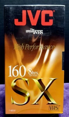 New and Sealed | JVC T-160 SX 8 Hours High Performance Blank VHS Video Tape - Image 1 of 4