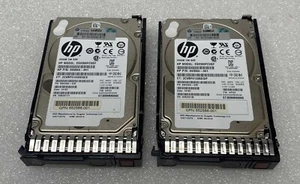 Lot of 2x 693569-001 HP 2.5" 300GB 10K 6G RPM SAS Hard Drive w/ Tray 653955 - Afbeelding 1 van 2