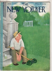 1944 New Yorker June 3 - Too much lawn grass to mow - Cotton - Picture 1 of 1