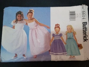 Butterick 6614 sewing pattern child's dresses, sizes 6-8 - Picture 1 of 16