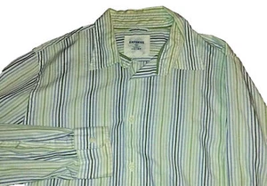 Men's Express Button down Dress Shirt Top Size Large Casual Stretch - Picture 1 of 2