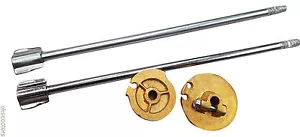 ukscooters LAMBRETTA GEAR N THROTTLE PULLEY BRASS ROD SER 1 2 SPLINED 320MM - Bild 1 von 3