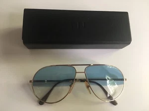 Vintage Ottet Frame France Brillenrahmen Gold und Brillenetui VIU Leder NEU - Bild 1 von 2