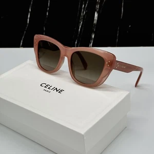 NEW CL40199I 74K CELINE PINK GREY CAT EYE WOMEN CELINE SUNGLASSES - Picture 1 of 11