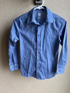 Boy’s WONDER NATION Blue 3 Piece Suit (shirt, Vest, & Pants) size 10 - Picture 1 of 11