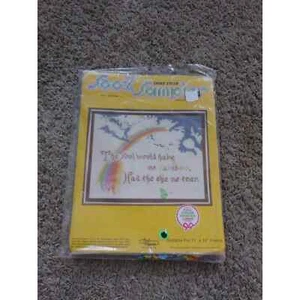 Vintage Soo-Z Sampler Cross Stitch S117 Rainbow New Old Stock (A) - Picture 1 of 5