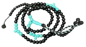 Cuentas de oración kuka con incrustaciones 100 Tasbih Tasbeeh 8 mm islámico Masbaha onex fayroz - Imagen 1 de 4